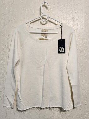 Chaser French Terry Cutout Back Raglan Pullover NWT Sz Small